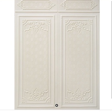 [COD] Wallpaper Dinding Stiker Wallfoam 3D Sticker Dekorasi Kamar Rumah Murah [Seri M] Motif Pintu-PUTIH