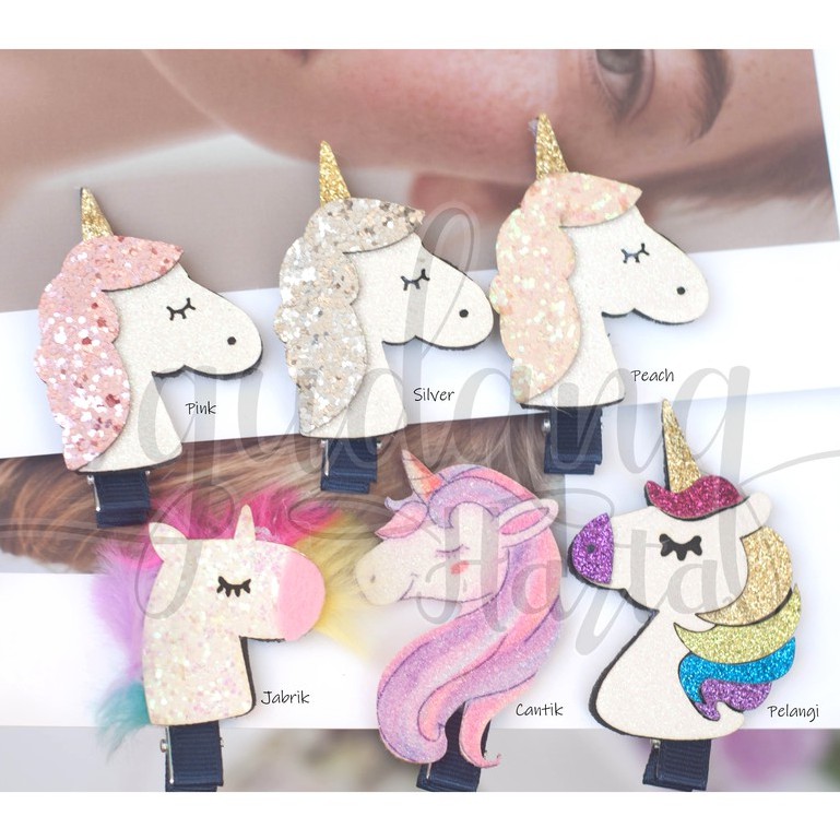 Jepit Rambut Anak Unicorn Lucu Unik GH 201666