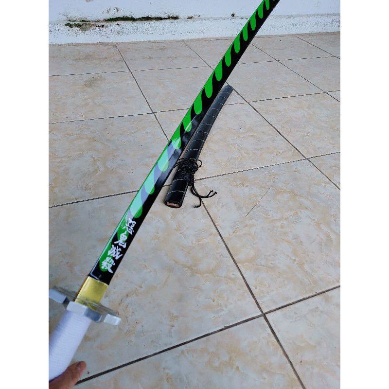 Pedang kayu anime sanemi kimetsu no yaiba