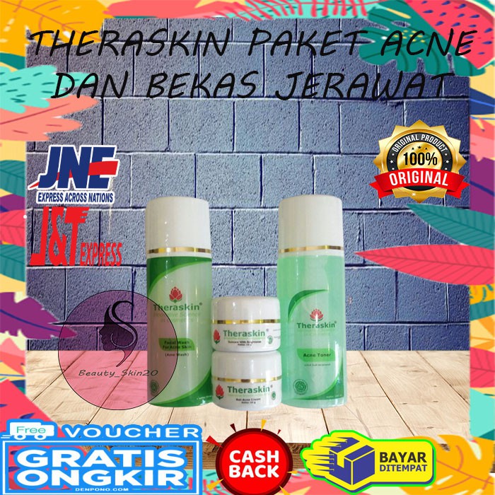 THERASKIN PAKET ACNE BEKAS JERAWAT BPOM Teraskin Acne Bekas Jerawat ORIGINAL