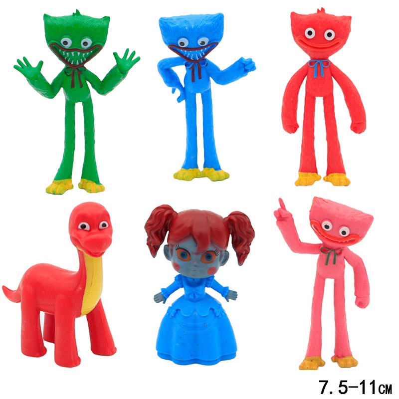 Figure Monster Huggy Wuggy Kissy Missy Poppy Playtime set