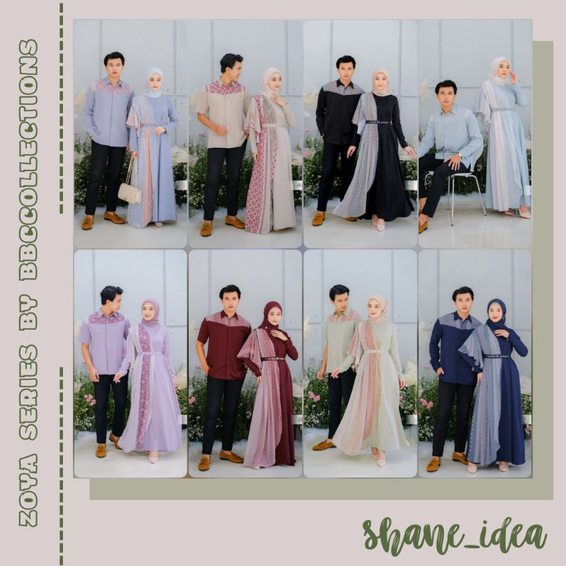 Zoya Dress dan Kemeja Koko by Bbccollections (HARGA DRESS SAJA)