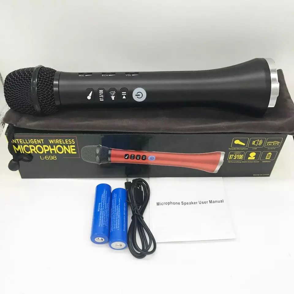 Microphone Bluetooth Wireless Music Karaoke Handheld KTV Audio Speaker