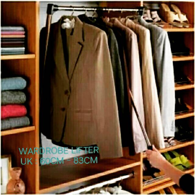 WARDROBE LIFTER GANTUNGAN  BAJU  TARIK  MOTION UKURAN 60CM 