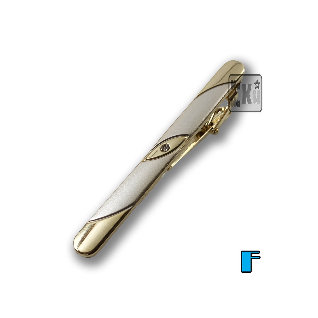 Pin Dasi / Pin Tie / Penjepit Dasi Stylish Gold