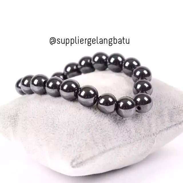 gelang batu blustin hematite untuk peredaran darah natural best seller