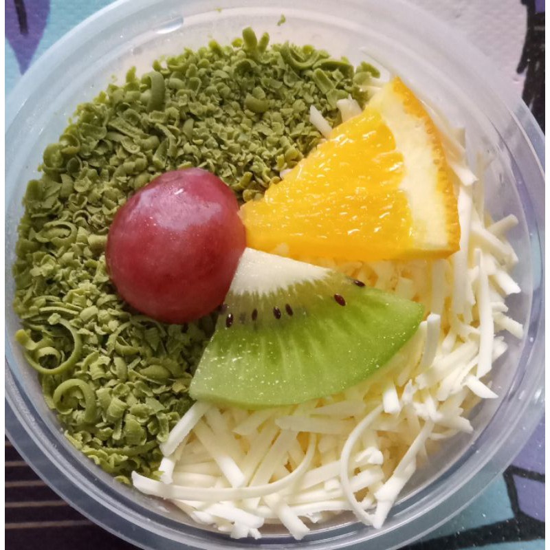 

salad buah choco green tea keju 400 ml