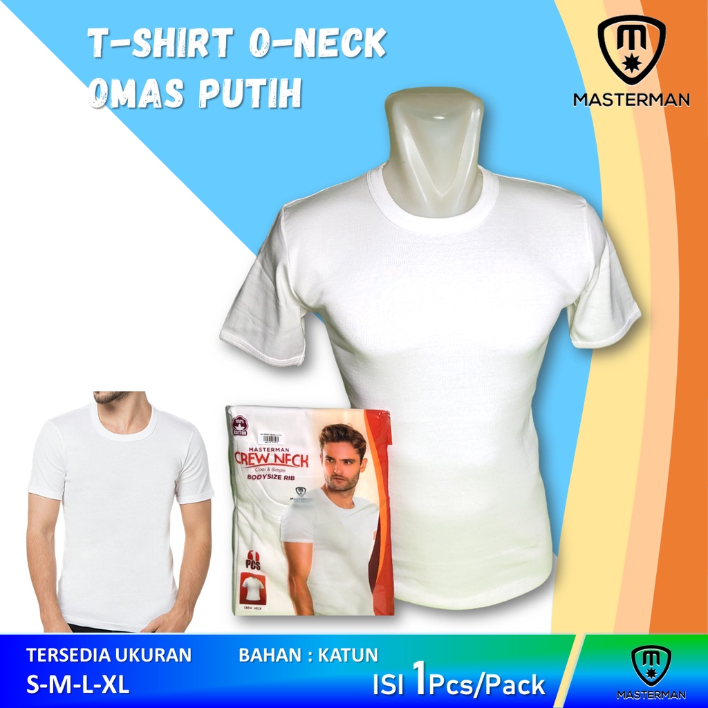 Kaos Dalam MASTERMAN ROUND NECK PUTIH ISI 1