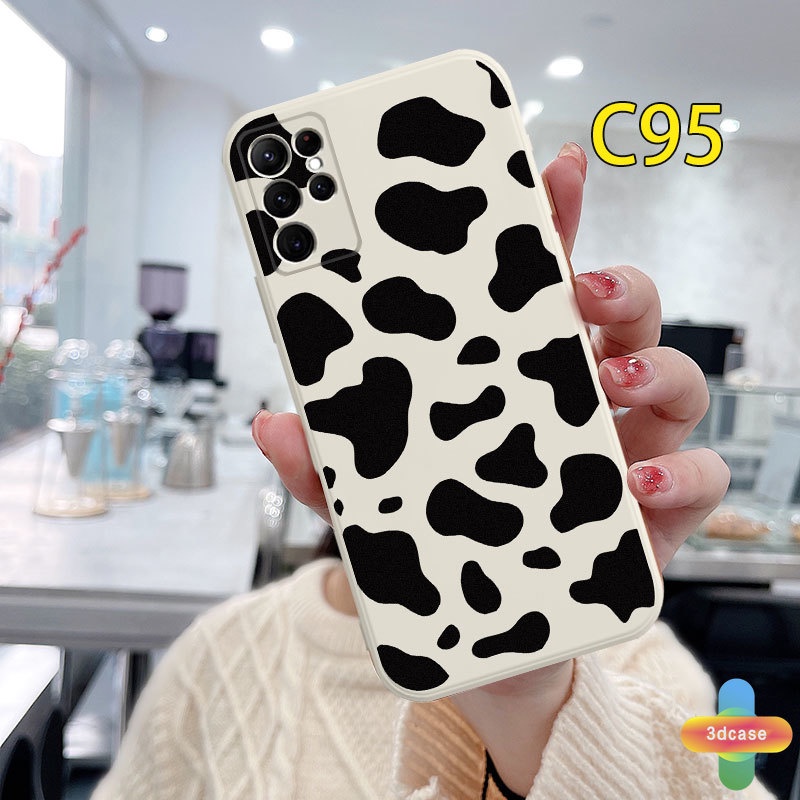 Casing OPPO A15 A54 A5S A3S A16 A95 A7 A5 A9 A31 A53 2020 A12 A1K A55 A36 A76 A96 Reno 5 4 5F 4F 6 7 A57 A74 A15S A52 A11K A92 A35 A11 A93 A32 A72 A94 A53S F17 PRO A16S A12S A12E A33 Y20 Y12 5 5i C3 C25 Fashion Leopard Print Camera Lens Protection Case