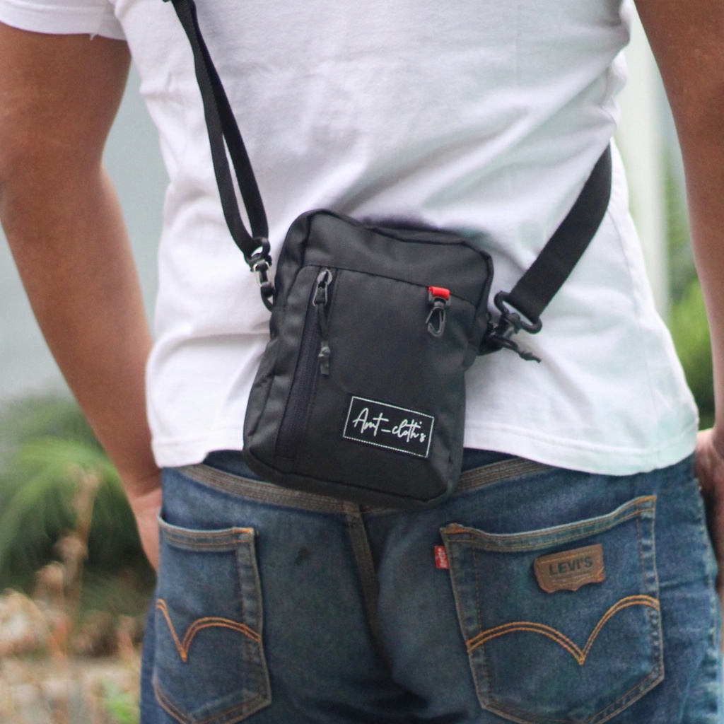 Amt_Cloth's Tas Selempang - Sling Phone - Black - Army - Navy - Sling Bag