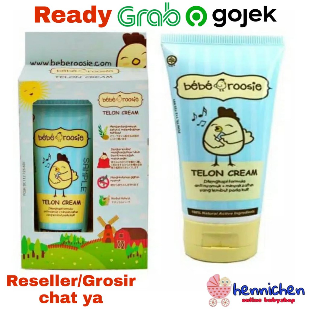 TERLENGKAP Bebe Roosie Telon Cream 60gr Kuning / Ungu / Spray