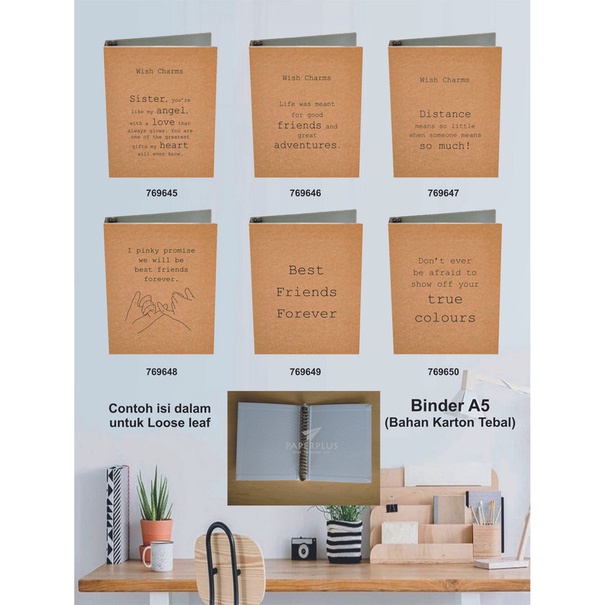 

Binder A5 / Binder Note A5 / Kraft / Set 3037