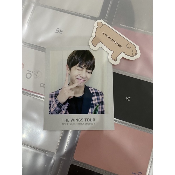 taehyung sketch book wings tour pc polaroid bts