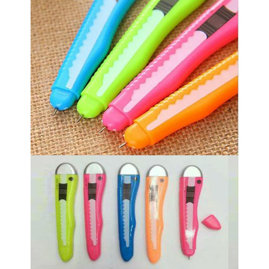 

Pulpen Cutter Unik Pen Cutter Aneka Warna Alat Tulis Kantor Office Sta