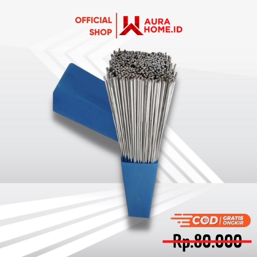 Kawat Las Aluminium Electrode Suhu Rendah 330mm 20PCS / Kawat Las Alumunium Bakar Tembaga Baja Hancu
