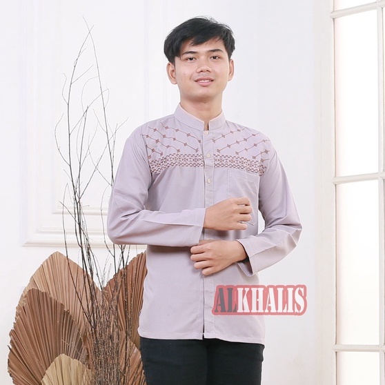 Baju koko pria lengan panjang bordir Jasuke terbaru Terlaris Alkhalis