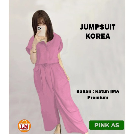 LMS 23756 Baju Setelan Jumpsuit Wanita JUMPSUIT KOREA TERBARU TERMURAH TERLARIS