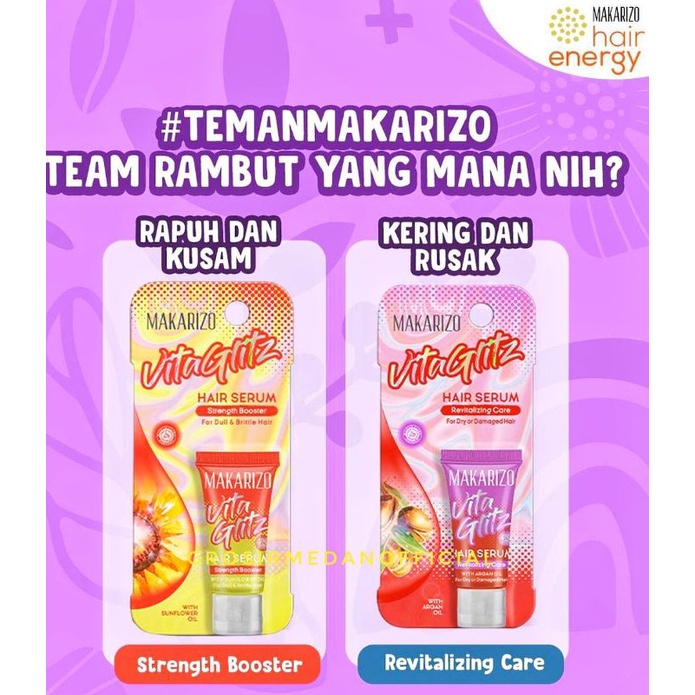 MAKARIZO VITAGLITZ HAIR STRENGTH BOOSTER - RAMBUT KUAT, HALUS DAN BERKILAU