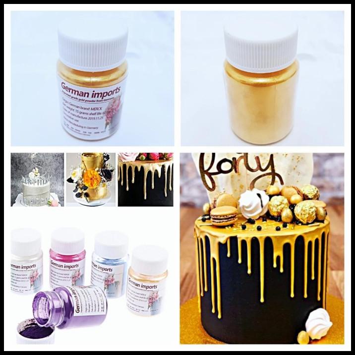 

1 Pcs 15 G Edible Gold Powder Food Coloring Pewarna Emas Lustre Dust