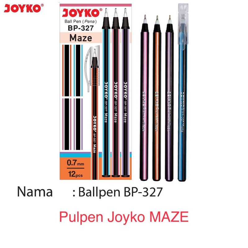 

Pulpen Joyko BP-327 MAZE (Harga 1 lusin)