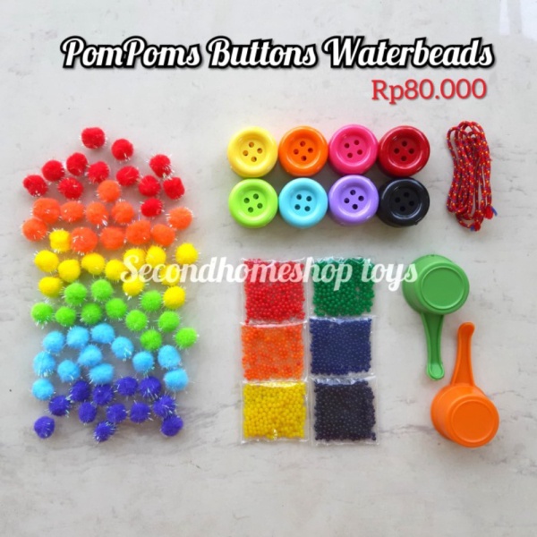 

Complete Colorful pack sensory play mainan sensorik motorik anak - Tanpa Mangkok Limited