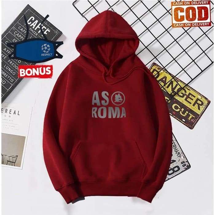 Sweater Hoodie AS ROMA Free Masker