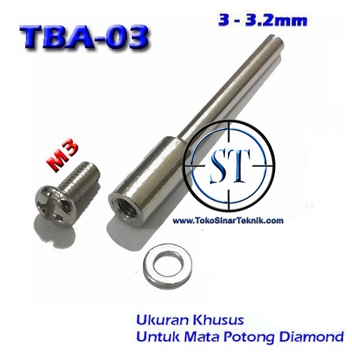 Batang As Khusus uk Mata Diamond Gerinda Mini Grinder Tuner  Shank Shaft Mandrel Mini Drill Gerinda Grinder bor Mini TBA-03