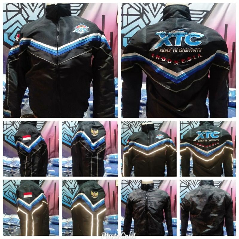 Jaket xtc creativity indonesia Hitam kemeja xtc kaos xtc