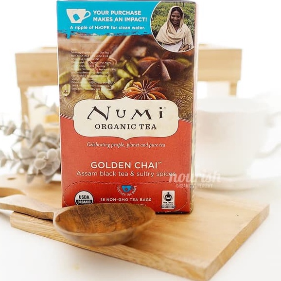 Numi Tea, Organic Golden Chai, 18 Teabag