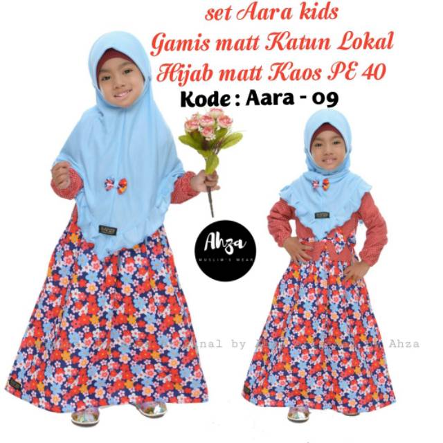 Gamis set anak / Aara by AHZA / fashion anak