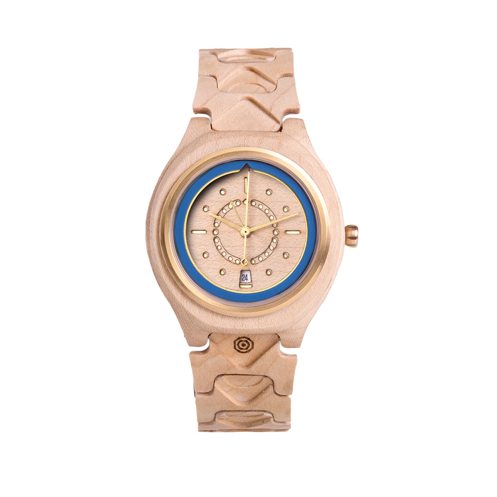 Matoa Singo x Garuda Indonesia Jam Tangan Kayu Pria/Wanita/Unisex - Maple