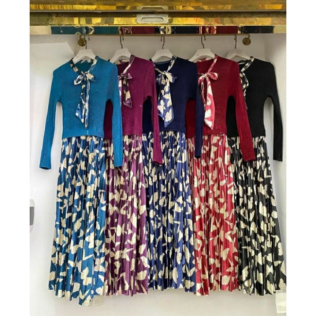 Dress plisket import Guang Zhou