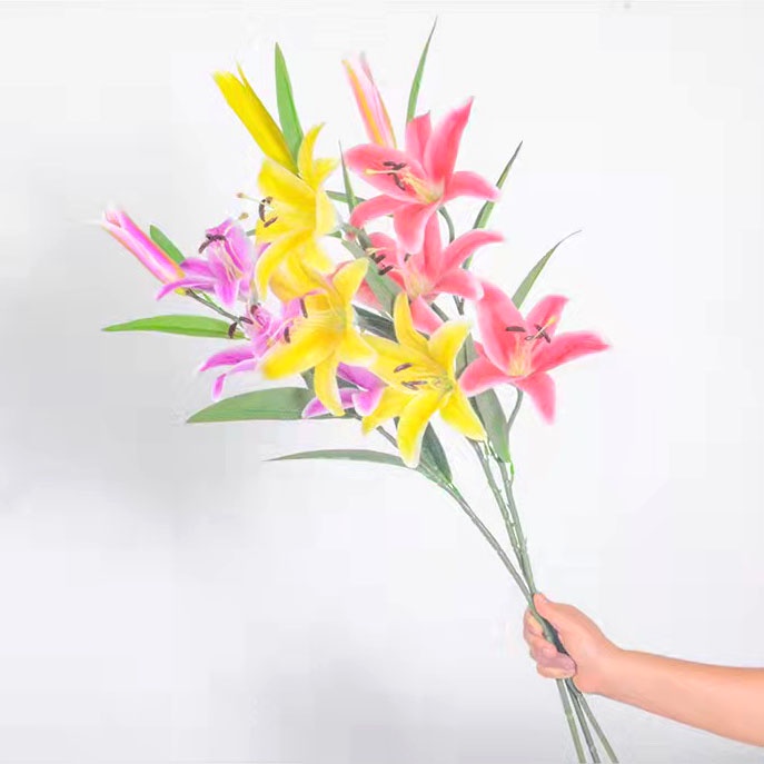 HAPPY TIME BUNGA PLASTIK LILY 31100 BUNGA HIAS PLASTIC ARTIFICIAL BUNGA ARTIFISIAL MURAH