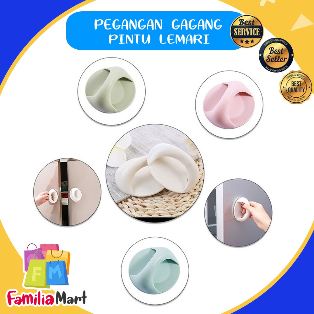 Pegangan Pintu Tempel Lemari Pakaian / Laci / Pintu Kamar Mandi Handle Multifungsi