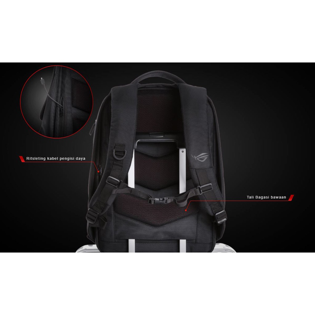 Tas Ransel gaming Laptop Backpack Asus ROG Backpack BP2500 Terbaru Original