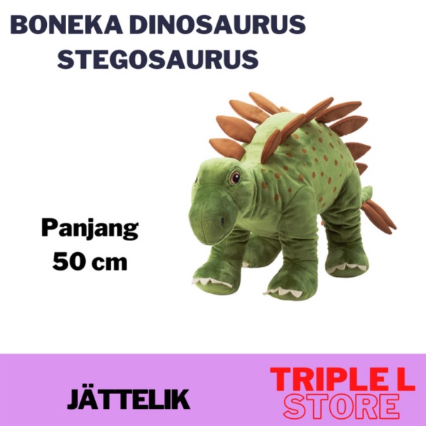 

Promo Boneka Dinosaurus Dino Stegosaurus Panjang 50 cm Lembut JTLK Diskon