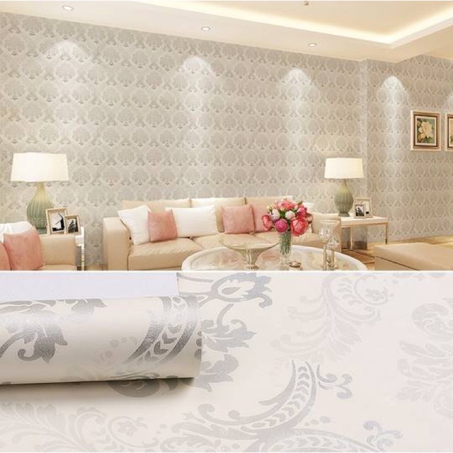 Wallpaper Dinding BATIK SILVER