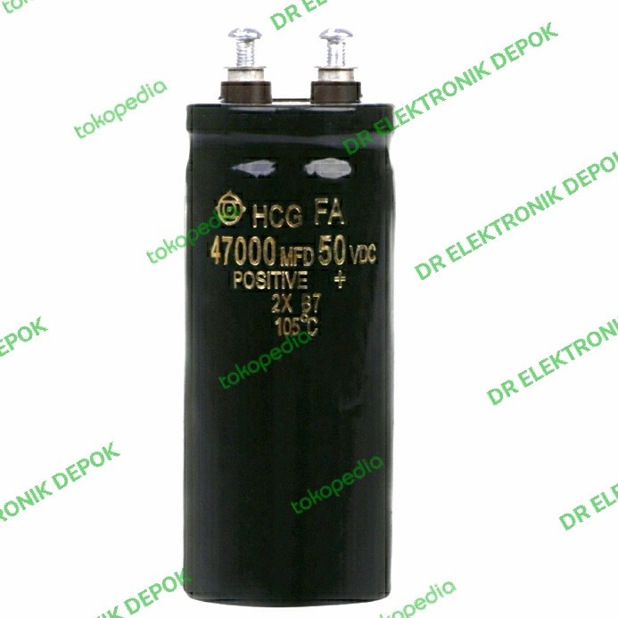 Elco Kapasitor Hitachi HCG 47000uf 47000 47000MDF 50VDC 50v 50v 105 MAL27