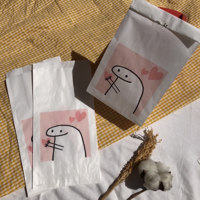 

Packaging amplop putih motif give ma heart | Packaging amplop aesthetic vintage