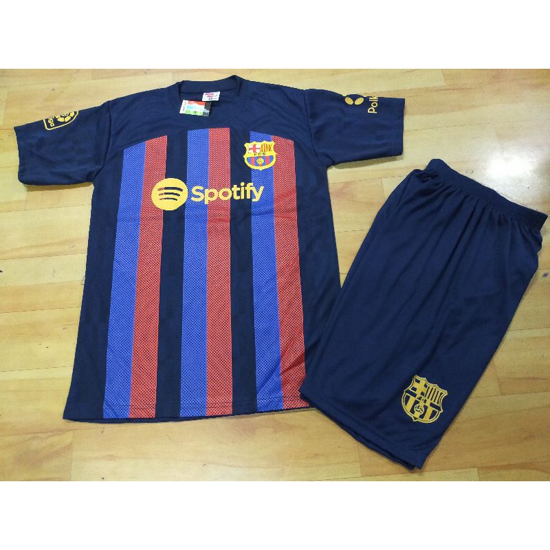 SETELAN BAJU BOLA ANAK BARRCA HOME 2022-2023 USIA 9-14 THN