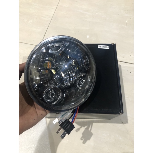 Daymaker 16 led 5,75 inc Import kardus hitam original Pnp Batok CB 100 125 Jute Vanvan L2g YL pesek