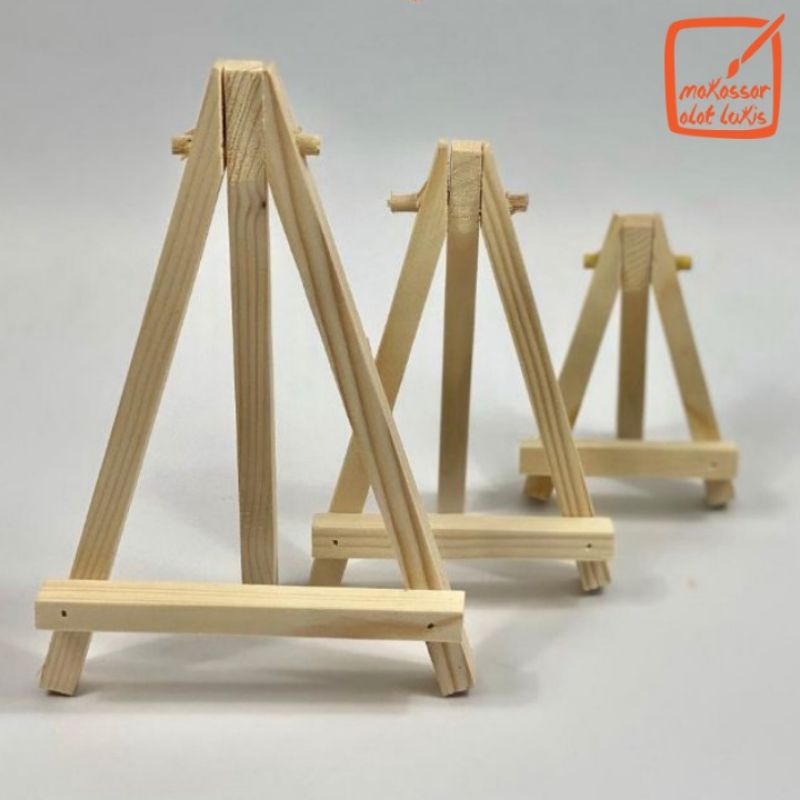 

Easel Lukis Kayu Stand mini