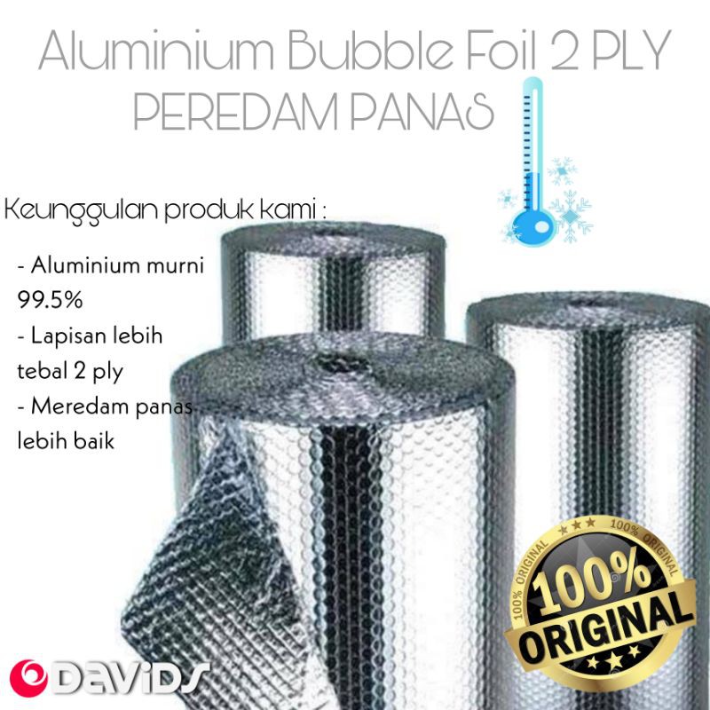 Aluminium Bubble Foil Peredam Panas Atap Rumah