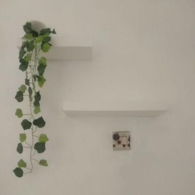 Set Rak Ambalan Dinding Minimalis 2 Pcs Uk. 30,40 Cm