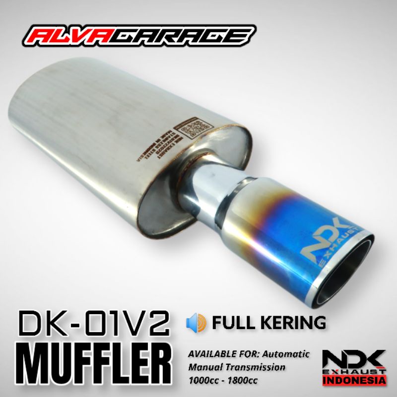 Knalpot Mobil Racing NDK DK-01V2 Kering NDK Exhaust
