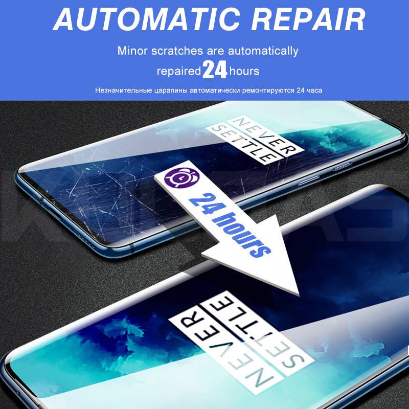 2pcs Pelindung Layar Hydrogel 1100d Untuk Oneplus 7t / 7 Pro / 7 / 7t Pro / 6t / 6 / 5t / 5 / 8 / 9t Pro