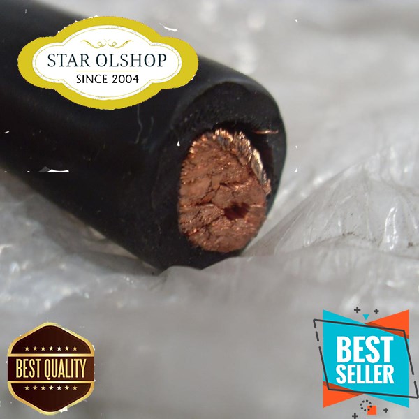 Cable welding Lincoln 1 meter 70 mm kabel las hitam mesin