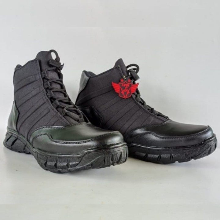 SEPATU PDL NINJA TITAN PENDEK MERK APIK BAHAN KULIT SAPI ASLI SEPATU PDL DINAS LAPANGAN TNI POLRI SECURITY SATPAM BOOTS PRIA DAN WANITA SEPATU PDL POLANTAS