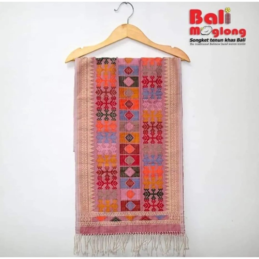 SELENDANG TENUN BENANG KATUN PEWARNA ALAM