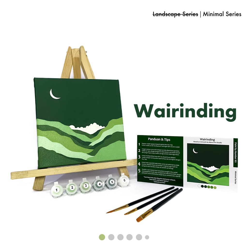 

Paint by Number Wairinding | Painting Kit Art Set - Mecca Art Studio